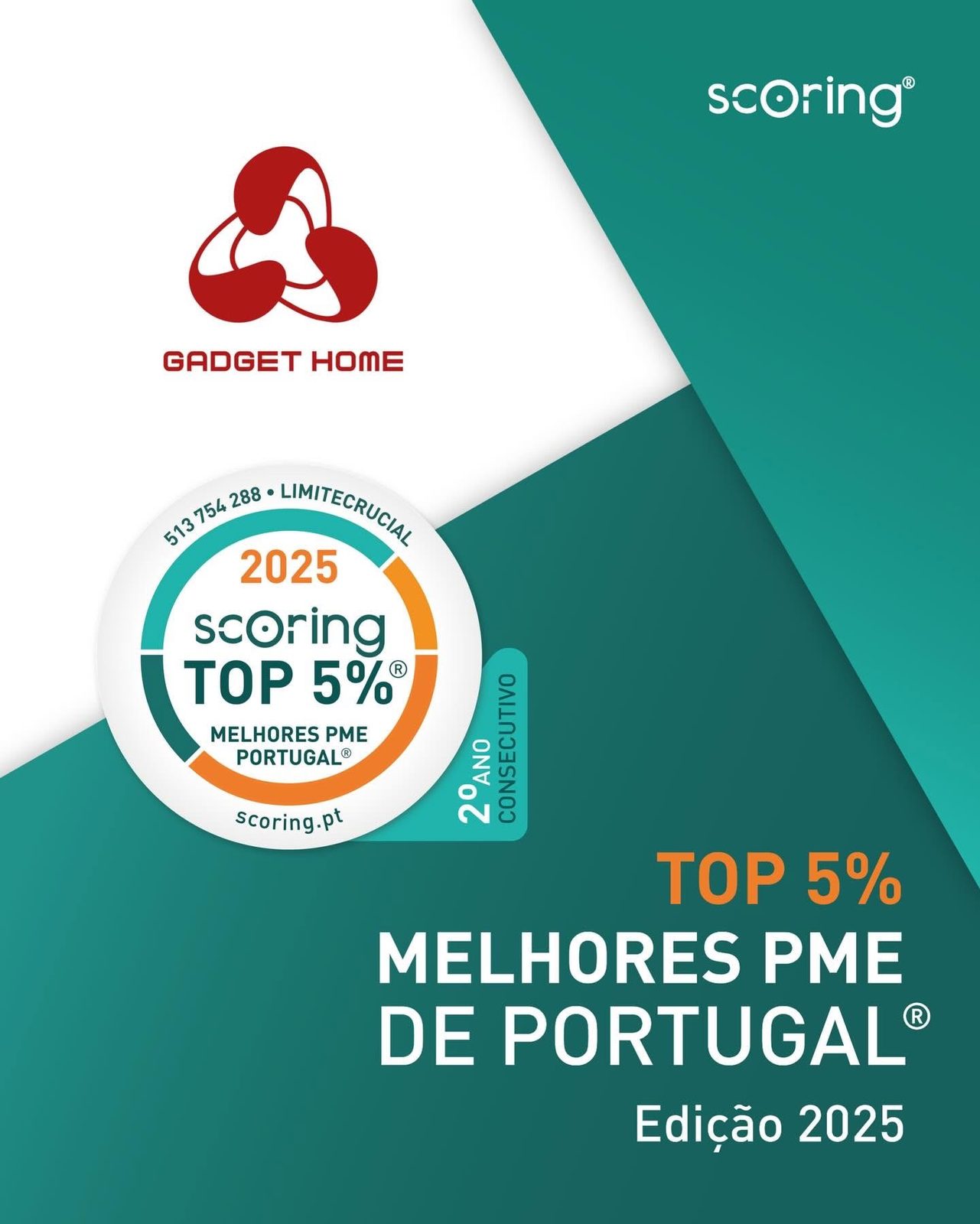Certificado Scoring TOP 5% 2025